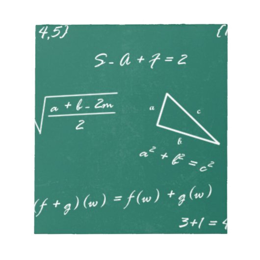 Mathematiklehrerin Algebra Geek Notizblock (Vorderseite)