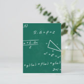 Mathematiklehrerin Algebra Geek Postkarte (Stehend Vorderseite)