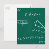 Mathematiklehrerin Algebra Geek Postkarte (Vorne/Hinten)
