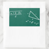 Mathematiklehrerin Algebra Geek Rechteckiger Aufkleber (Tasche)