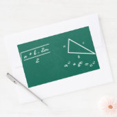 Mathematiklehrerin Algebra Geek Rechteckiger Aufkleber (Umschlag)
