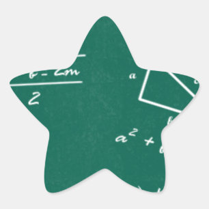 Mathematiklehrerin Algebra Geek Stern-Aufkleber