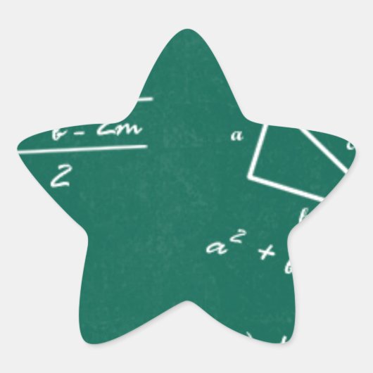 Mathematiklehrerin Algebra Geek Stern-Aufkleber (Vorderseite)