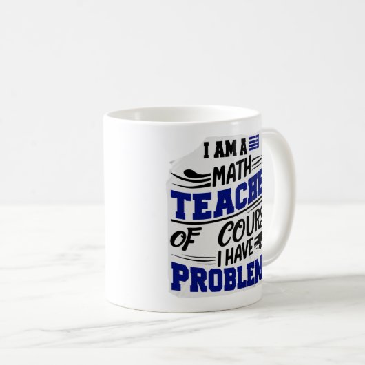 Mathematiklehrerin Jest Kaffeetasse (VorderseiteRechts)
