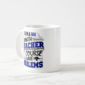 Mathematiklehrerin Jest Kaffeetasse (Vorderseite Links)