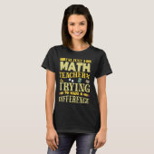 Mathematiklehrerschule T-Shirt (Vorne ganz)