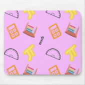 Mathematikmuster auf Rosa Mousepad (Vorne)