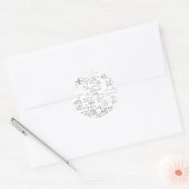 Mathematikmuster Runder Aufkleber (Umschlag)
