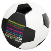 Mathematiknummern 100. Schultag Kinder Fußball (Dreiviertel)