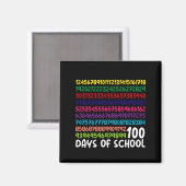 Mathematiknummern 100. Schultag Kinder Magnet (Vorderseite/Rückseite)