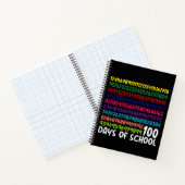 Mathematiknummern 100. Schultag Kinder Notizblock (Innenseite)