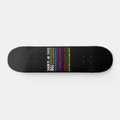 Mathematiknummern 100. Schultag Kinder Skateboard (Horizontal)
