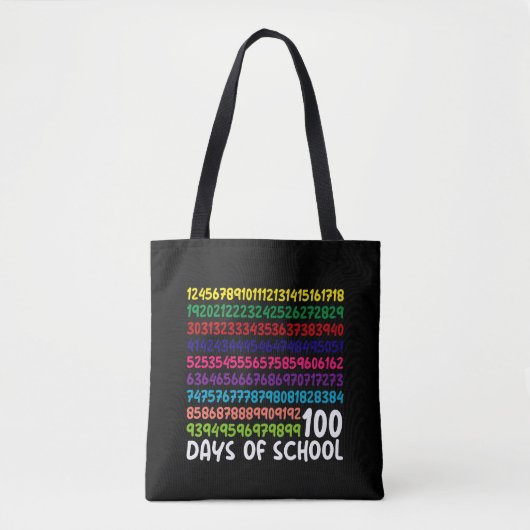 Mathematiknummern 100. Schultag Kinder Tasche (Vorderseite)