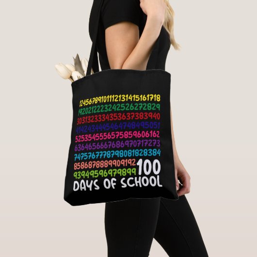 Mathematiknummern 100. Schultag Kinder Tasche (Von Nahem)