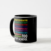 Mathematiknummern 100. Schultag Kinder Tasse (Vorderseite Links)