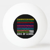 Mathematiknummern 100. Schultag Kinder Tischtennisball (Vorderseite)