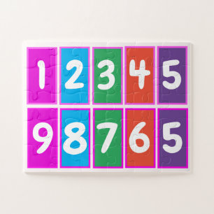 Mathematikpaare im Frühstadium von zehn Puzzle
