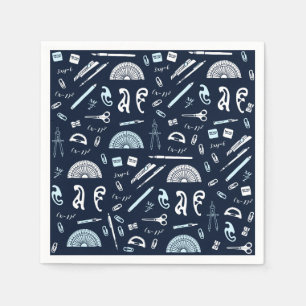 Mathematikpapier Napkins Serviette