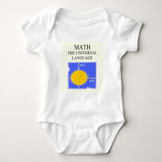 Mathematikregeln Baby Strampler (Vorderseite)