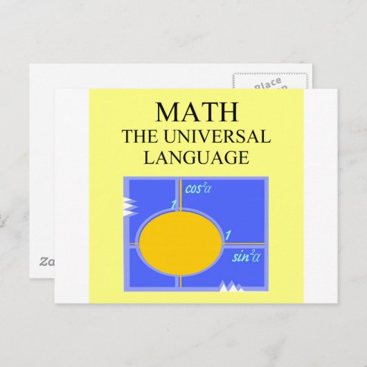 Mathematikregeln Postkarte (Vorne/Hinten)