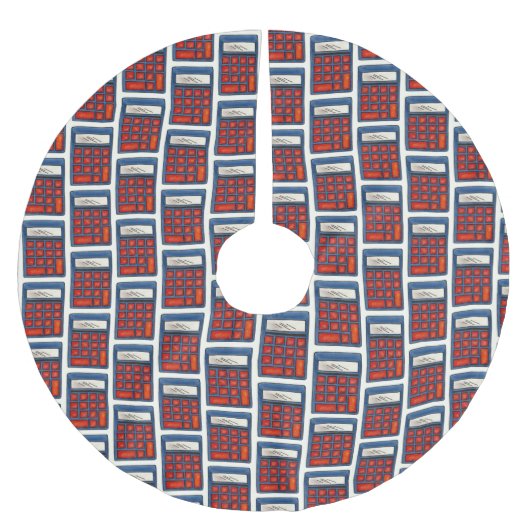 Mathematikschule für Bildung Polyester Weihnachtsbaumdecke (Vorderseite)