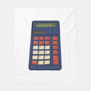 Mathematikschule Nostalgie der 80er Jahre Fleecedecke