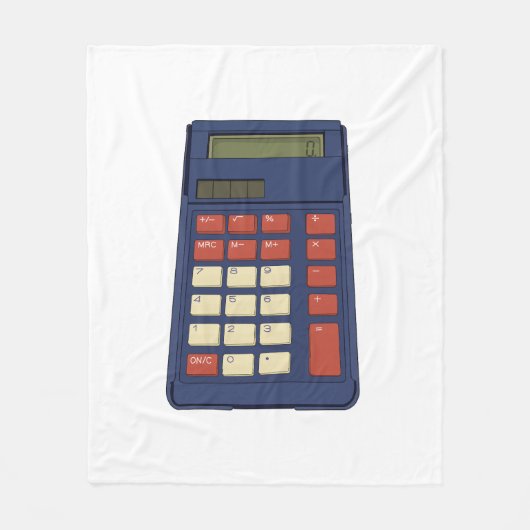 Mathematikschule Nostalgie der 80er Jahre Fleecedecke (Vorderseite)
