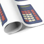 Mathematikschule Nostalgie der 80er Jahre Geschenkpapier (Rolleneckpunkt)