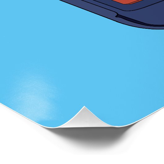 Mathematikschule Nostalgie der 80er Jahre Poster (Ecke)