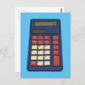 Mathematikschule Nostalgie der 80er Jahre Postkarte (Vorne/Hinten)