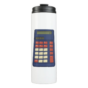 Mathematikschule Nostalgie der 80er Jahre Thermosbecher