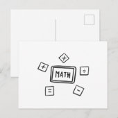 Mathematiksymbole für Kinder Postkarte (Vorne/Hinten)