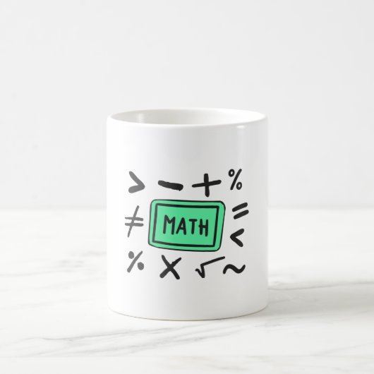 Mathematiksymbole für Studenten und Eltern Kaffeetasse (Mittel)