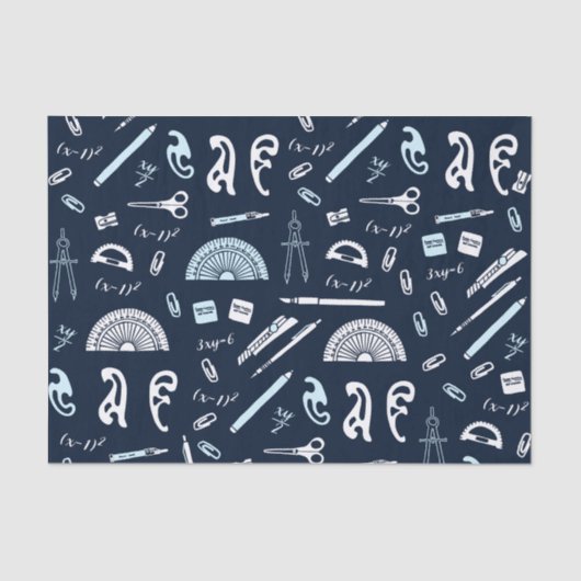 Mathematikthetikzettel Seidenpapier (Vorderseite)