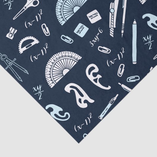 Mathematikthetikzettel Seidenpapier (Ausschnitt)