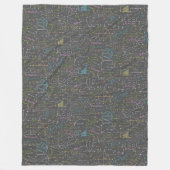 Mathematikunterricht Fleecedecke (Vorderseite)