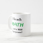 Mathematikunterricht Kaffeetasse (Vorderseite Links)