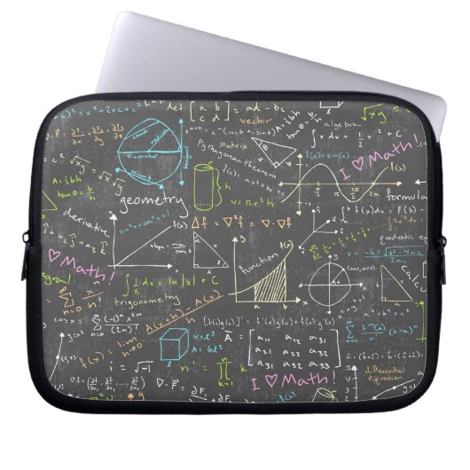 Mathematikunterricht Laptopschutzhülle (Vorderseite)