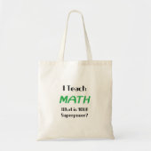 Mathematikunterricht Tragetasche (Vorne)
