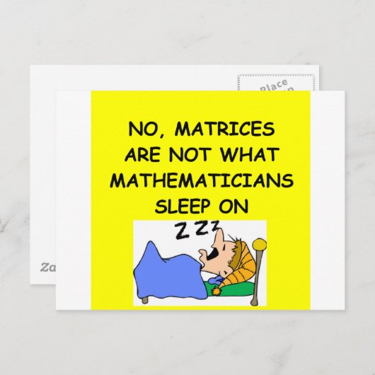 Mathematikwitz Postkarte (Vorne/Hinten)