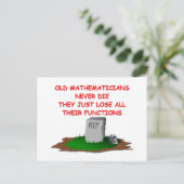 Mathematikwitz Postkarte (Stehend Vorderseite)