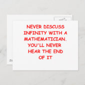 Mathematikwitz Postkarte (Vorne/Hinten)