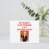 Mathematikwitz Postkarte (Stehend Vorderseite)