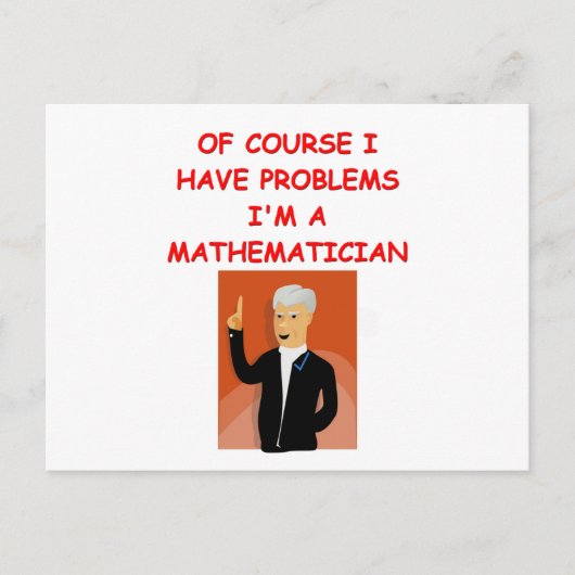 Mathematikwitz Postkarte (Vorderseite)