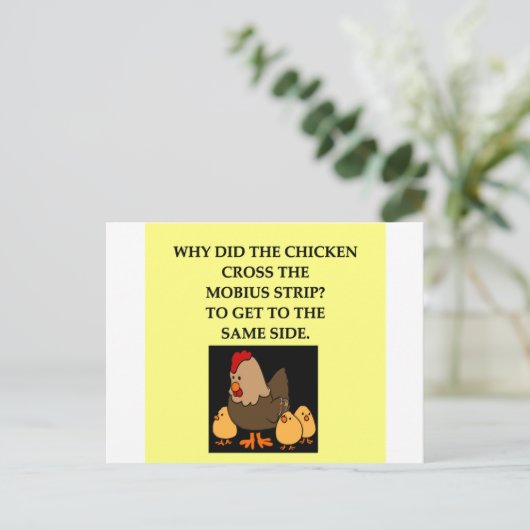 Mathematikwitz Postkarte (Stehend Vorderseite)