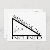 mathematisch eingegliedert postkarte (Vorne/Hinten)