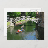 Mathematische Brücke, Cambridge Postkarte (Vorne/Hinten)