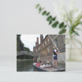 Mathematische Brücke, Cambridge Postkarte (Stehend Vorderseite)