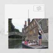 Mathematische Brücke, Cambridge Postkarte (Vorne/Hinten)