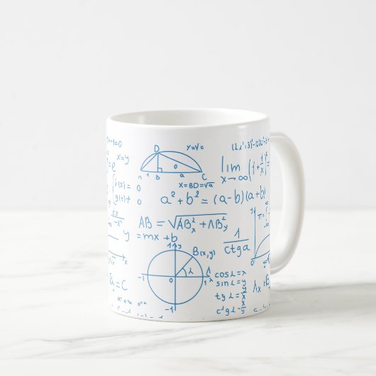 Mathematische Design-Tasse Kaffeetasse (VorderseiteRechts)